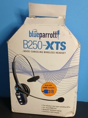 Parrot B250-XTS Wireless Headset in Black and Blue